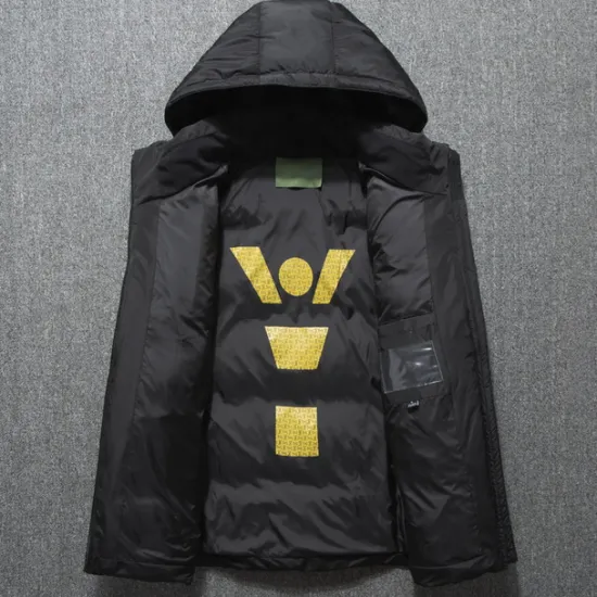 Outlet OUKU Men's Puffer Jacket Winter Autumn / Fall Down Thermal Warm Windproof Breathable Lightweight Black Red Dark Gray Vest