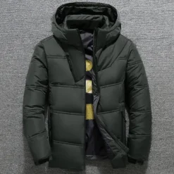 Outlet OUKU Men's Puffer Jacket Winter Autumn / Fall Down Thermal Warm Windproof Breathable Lightweight Black Red Dark Gray Vest