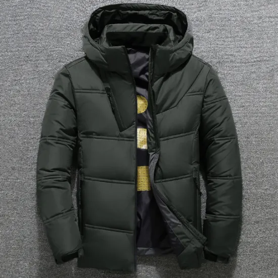 Outlet OUKU Men's Puffer Jacket Winter Autumn / Fall Down Thermal Warm Windproof Breathable Lightweight Black Red Dark Gray Vest