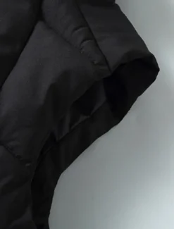 Hot OUKU Men's Puffer Vest Daily Casual Spring & Fall Pocket Polyester Comfortable Solid Color Pullover Regular Fit Black Gray Vest