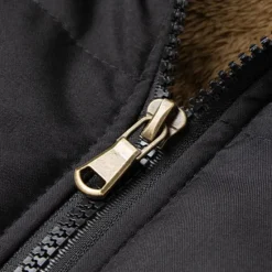 Discount OUKU Men's Puffer Vest Daily Casual Fall & Winter Pocket Polyester Warm Solid Color Zipper Stand Collar Regular Fit Black Dark Navy Blue Khaki Vest