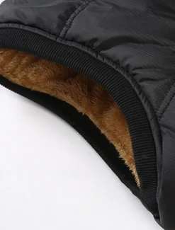 Sale OUKU Men's Puffer Vest Fleece Vest Gilet Daily Date Vacation Fashion Casual Fall & Winter Pocket Polyester Warm Comfortable Solid Color Hidden Buttoned Front Stand Collar Regular Fit Black Blue Vest
