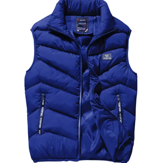 Outlet OUKU Men's Puffer Vest Gilet Hiking Thermal Warm Packable Breathable Winter Autumn / Fall Solid Color Black Red Navy Blue Gray Puffer Jacket