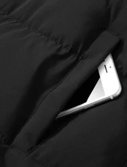 Online OUKU Men's Puffer Vest Hoodie Vest Padded Gilet Quilted Vest Daily Date Vacation Fashion Casual Fall & Winter Pocket Polyester Warm Comfortable Graphic Zipper Hooded Regular Fit Black White Blue Gray Vest