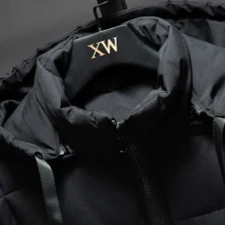 Clearance OUKU Men's Puffer Vest Hoodie Vest Padded Gilet Quilted Vest Daily Date Vacation Fashion Casual Fall & Winter Pocket Detachable Hood Polyester Warm Comfortable Solid Color Zipper Hooded Regular Fit Black