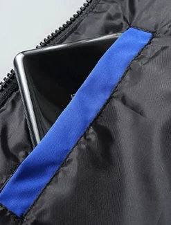 Online OUKU Men's Puffer Vest Padded Gilet Quilted Vest Daily Date Vacation Fashion Casual Fall & Winter Pocket Polyester Warm Comfortable Color Block Zipper Stand Collar Regular Fit Black Yellow Red Royal Blue