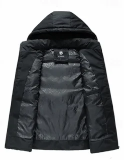Best OUKU Men's Puffer Vest Padded Vest Gilet Quilted Vest Daily Date Vacation Fashion Casual Fall & Winter Pocket Polyester Warm Comfortable Plain Zipper Hooded Regular Fit Black Yellow Red Green Vest