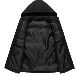 Sale OUKU Men's Puffer Vest Thermal Warm Breathable Lightweight Winter Autumn / Fall Solid Color Black White Red Blue Puffer Jacket