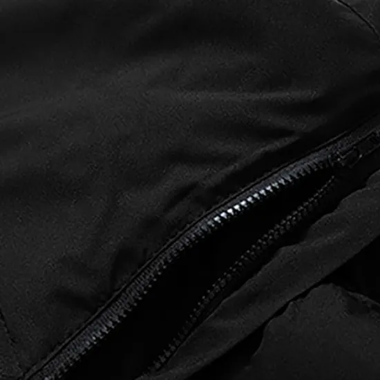 Sale OUKU Men's Puffer Vest Thermal Warm Breathable Lightweight Winter Autumn / Fall Solid Color Black White Red Blue Puffer Jacket
