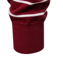 Outlet OUKU Men's Pullover Sweater Jumper Ribbed Knit Regular Tops Color Block Striped Crew Neck Knitwear Daily Outdoor Vacation Clothing Apparel Spring Fall Wine Navy Blue S M L