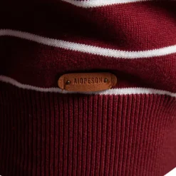 Outlet OUKU Men's Pullover Sweater Jumper Ribbed Knit Regular Tops Color Block Striped Crew Neck Knitwear Daily Outdoor Vacation Clothing Apparel Spring Fall Wine Navy Blue S M L
