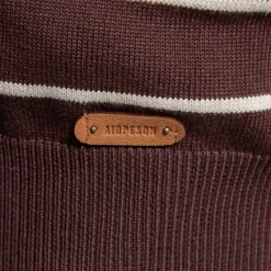 Outlet OUKU Men's Pullover Sweater Jumper Ribbed Knit Regular Tops Color Block Striped Crew Neck Knitwear Daily Outdoor Vacation Clothing Apparel Spring Fall Wine Navy Blue S M L