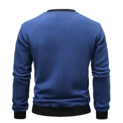 New OUKU Men's Pullover Wine Red Black Light Green Army Green Blue Round Neck Plain Sports & Outdoor Sports Streetwear non-printing Designer Basic Casual Winter Clothing Apparel Hoodies Sweatshirts