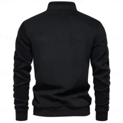 Outlet OUKU Men's Quarter Zip Hoodie White Half Zip Plain Casual Athletic Clothing Apparel Hoodies Sweatshirts Long Sleeve