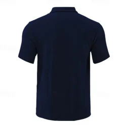 Outlet OUKU Men's Quarter Zip Polo Golf Shirt Daily Holiday Quarter Zip Short Sleeve Fashion Basic Plain Summer Regular Fit Black White Wine Navy Blue Khaki Quarter Zip Polo