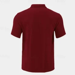 Outlet OUKU Men's Quarter Zip Polo Golf Shirt Daily Holiday Quarter Zip Short Sleeve Fashion Basic Plain Summer Regular Fit Black White Wine Navy Blue Khaki Quarter Zip Polo