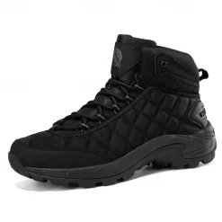 Outlet OUKU Men's Quilted Hiking Boots - Lightweight, Waterproof, Non-Slip Sole, High-Top Design, Ideal for Outdoor Adventures