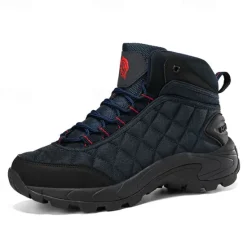 Outlet OUKU Men's Quilted Hiking Boots - Lightweight, Waterproof, Non-Slip Sole, High-Top Design, Ideal for Outdoor Adventures