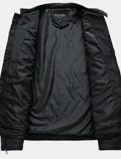 OUKU Men's Quilted Jacket Padded Jacket Pocket Sports Outdoor Daily Regular Streetwear Casual Warm Breathable Fall Winter Solid Color Black Royal Blue Army Green Puffer Jacket