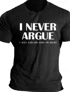 Clearance OUKU Men's Quotes & Sayings T Shirt Graphic Tee 100% Cotton Short Sleeve Graphic Shirt Heather Gray Black Army Green Comfortable Tee Vacation Daily Wear Fashion Designer Clothing