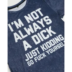 Best OUKU Men's Rude Offensive Graphic Letter T shirt Tee Short Sleeve T shirt 3D Print Crew Neck Shirt Vintage Fashion Designer Outdoor Casual Daily Black Navy Blue Dark Green Spring & Summer Clothing Apparel