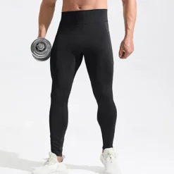 Clearance OUKU Men's Running Pants Compression Tights Leggings Pocket Elastic Waistband Leggings Outdoor Sports & Outdoor Athletic Fall Quick Dry Lightweight Soft Marathon Running Workout Tailored Fit Sportswear