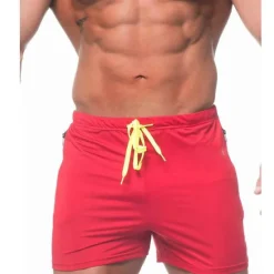 Discount OUKU Men's Running Shorts Athletic Shorts Drawstring with Phone Pocket Bottoms Sports & Outdoor Indoor Breathable Soft Quick Dry Gym Workout Running Walking Sportswear Activewear Solid Colored Black Red