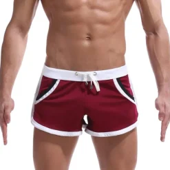 Hot OUKU Men's Running Shorts Athletic Shorts Drawstring Stripe-Trim Bottoms Athletic Athleisure Breathable Soft Quick Dry Fitness Gym Workout Marathon Sportswear Activewear Stripes Black / Orange Black White