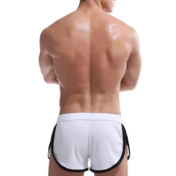 Hot OUKU Men's Running Shorts Athletic Shorts Drawstring Stripe-Trim Bottoms Athletic Athleisure Breathable Soft Quick Dry Fitness Gym Workout Marathon Sportswear Activewear Stripes Black / Orange Black White