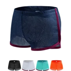 Discount OUKU Men's Running Shorts Athletic Shorts Gym Shorts Marathon One-third Shorts Ranger Panty Mesh Retro Bottoms Athletic Summer Breathable Quick Dry Moisture Wicking Soft Fitness Gym Workout Running