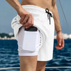 Clearance OUKU Men's Running Shorts Gym Shorts Sweat Shorts 2 in 1 High Waist Shorts Sports & Outdoor Casual Athleisure Breathable Quick Dry Lightweight Soft Running Walking Jogging Regular Fit Sportswear Activewear