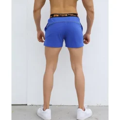 OUKU Men's Running Shorts Gym Shorts Going out Weekend Breathable Quick Dry Elastic Waist 2 in 1 Plain Short Gymnatics Casual Activewear Black White