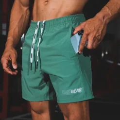 Clearance OUKU Men's Running Shorts Workout Shorts Pocket Drawstring Bottoms Athletic Breathable Moisture Wicking Soft Fitness Gym Workout Running Sportswear Activewear Black Green Grey