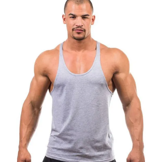 Outlet OUKU Men's Running Tank Top Workout Tank Vest / Gilet Summer Cotton Breathable Quick Dry Moisture Wicking Fitness Gym Workout Bodybuilding Sportswear Activewear Black White Yellow