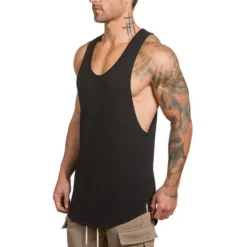 Sale OUKU Men's Running Tank Top Workout Tank Sleeveless Vest / Gilet Summer Cotton Breathable Quick Dry Yoga Fitness Running Sportswear Activewear Black White Green