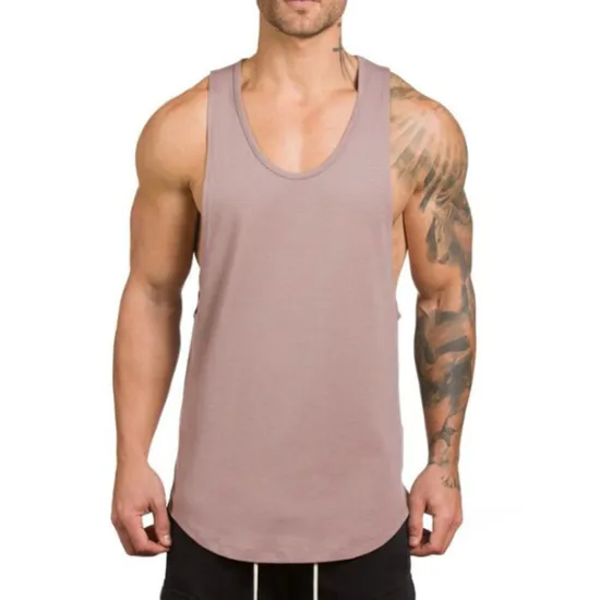Sale OUKU Men's Running Tank Top Workout Tank Sleeveless Vest / Gilet Summer Cotton Breathable Quick Dry Yoga Fitness Running Sportswear Activewear Black White Green