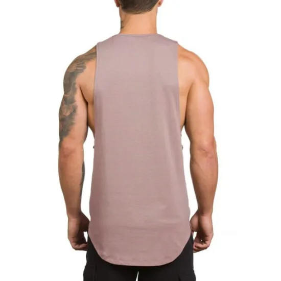 Sale OUKU Men's Running Tank Top Workout Tank Sleeveless Vest / Gilet Summer Cotton Breathable Quick Dry Yoga Fitness Running Sportswear Activewear Black White Green