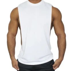 New OUKU Men's Running Tank Top Workout Tank Sleeveless Vest / Gilet Summer Breathable Quick Dry Fitness Gym Workout Basketball Sportswear Activewear Black White Yellow
