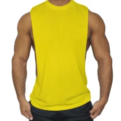 New OUKU Men's Running Tank Top Workout Tank Sleeveless Vest / Gilet Summer Breathable Quick Dry Fitness Gym Workout Basketball Sportswear Activewear Black White Yellow
