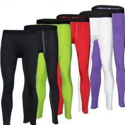 Clearance OUKU Men's Running Tights Leggings Compression Tights Leggings Patchwork Base Layer Outdoor Sports & Outdoor Athletic Fall Quick Dry Soft Compression Sweat wicking Power Flex Marathon Running Workout