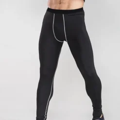 Clearance OUKU Men's Running Tights Leggings Compression Tights Leggings Patchwork Base Layer Outdoor Sports & Outdoor Athletic Fall Quick Dry Soft Compression Sweat wicking Power Flex Marathon Running Workout