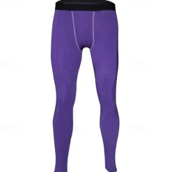 Clearance OUKU Men's Running Tights Leggings Compression Tights Leggings Patchwork Base Layer Outdoor Sports & Outdoor Athletic Fall Quick Dry Soft Compression Sweat wicking Power Flex Marathon Running Workout