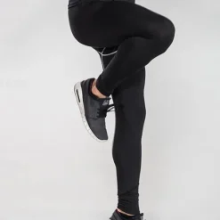 Clearance OUKU Men's Running Tights Leggings Compression Tights Leggings Patchwork Base Layer Outdoor Sports & Outdoor Athletic Fall Quick Dry Soft Compression Sweat wicking Power Flex Marathon Running Workout