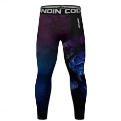 Outlet OUKU Men's Running Tights Leggings Compression Tights Leggings Patchwork Base Layer Outdoor Sports & Outdoor Athletic Fall Quick Dry Soft Compression Sweat wicking Power Flex Marathon Running Workout