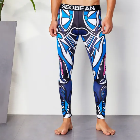 Hot OUKU Men's Running Tights Leggings Base Layer Bottoms Yoga Sports & Outdoor Athletic Spring Breathable Moisture Wicking Soft Compression Fitness Gym Workout Running Skinny Sportswear Activewear Optical