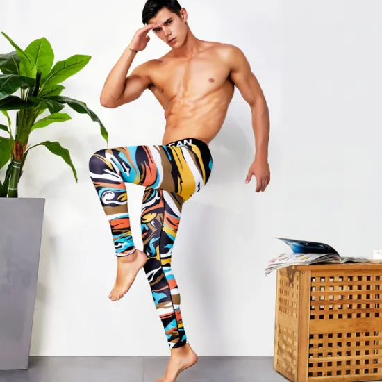 Hot OUKU Men's Running Tights Leggings Base Layer Bottoms Yoga Sports & Outdoor Athletic Spring Breathable Moisture Wicking Soft Compression Fitness Gym Workout Running Skinny Sportswear Activewear Optical