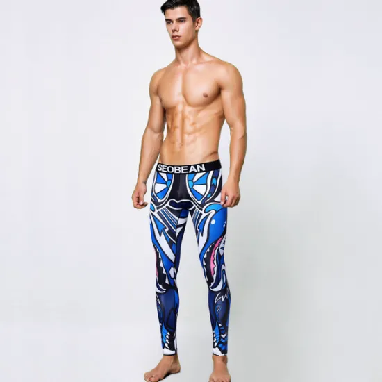Hot OUKU Men's Running Tights Leggings Base Layer Bottoms Yoga Sports & Outdoor Athletic Spring Breathable Moisture Wicking Soft Compression Fitness Gym Workout Running Skinny Sportswear Activewear Optical