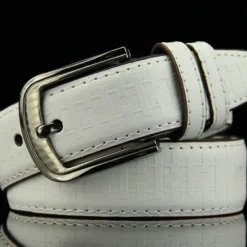OUKU Men's Sashes Belt Men's belt Waist Belt Black White PU Leather Alloy Modern Contemporary Solid / Plain Color Daily Wear Vacation Casual Daily