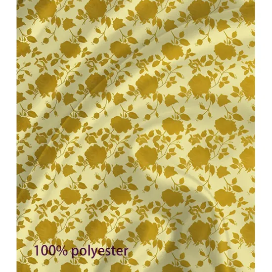 Hot OUKU Men's Satin Shirt Dress Shirt Button Up Shirt Floral Formal Vacation Yellow Blue Long Sleeve Turndown Summer Spring Clothing Apparel Buttons