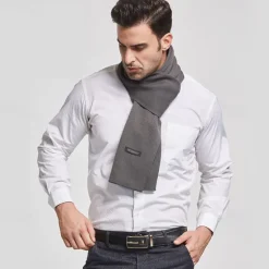Sale OUKU Men's Scarves Daily Holiday Polyester / Cotton Blend Casual Warm Casual / Daily 1 PC